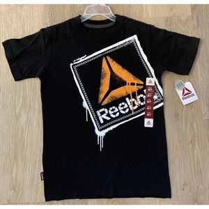 (NWt) Reebok Boy’s Size 6/7 Black Casual Graphic T-Shirt